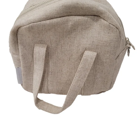 Rae Dunn "YUM" Insulated Lunch Tote Bag in Cream - Picture 3 of 10